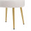Teddy Fleece Stool with Gold Legs - Vanity Dressing Table Chair 6