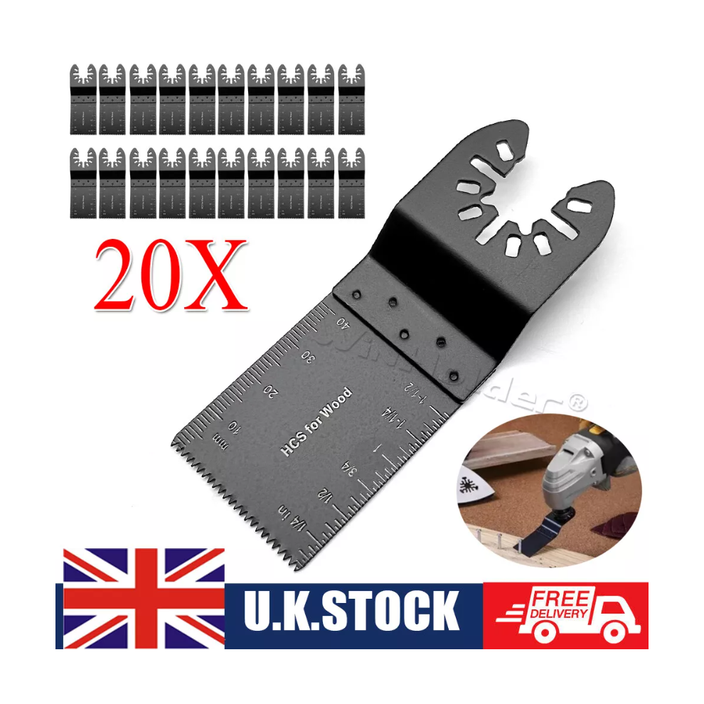 20x Oscillating Saw Blade Carbide Multipurpose Saw Blade Wood Splitter