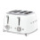 Smeg Smeg 50's Style Retro Range Breakfast Set, 1.7L 3000W Kettle and Multi-Functional Control 4-Slice 2000W Toaster White 5