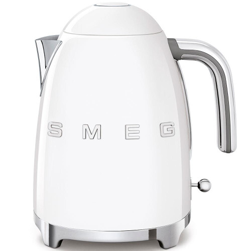 Smeg Smeg 50's Style Retro Range Breakfast Set, 1.7L 3000W Kettle and Multi-Functional Control 4-Slice 2000W Toaster White 1