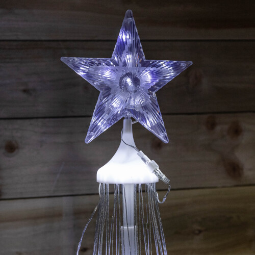 Snow Time 1.35m Light up Christmas Cone Tree with 160 White LEDs and Timer Function 2