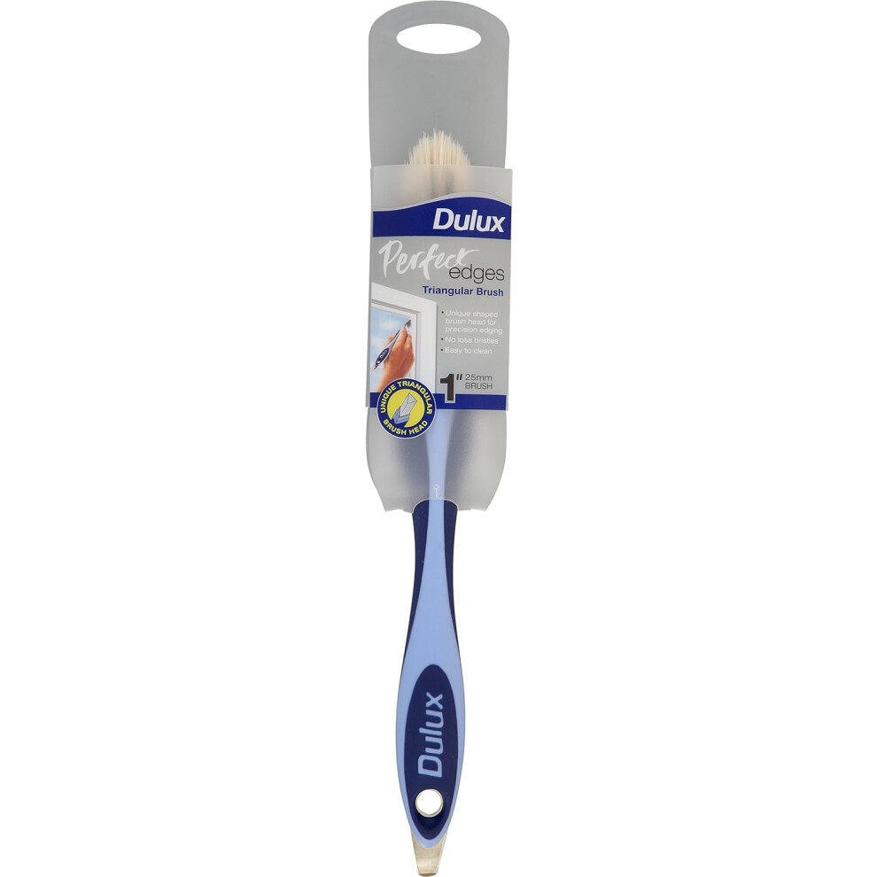 Dulux 400321 Perfect Edges 1 inch Triangle Brush, Blue