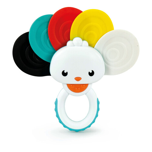 Clementoni 17325 Peacock View Rattle, Multi-Coloured