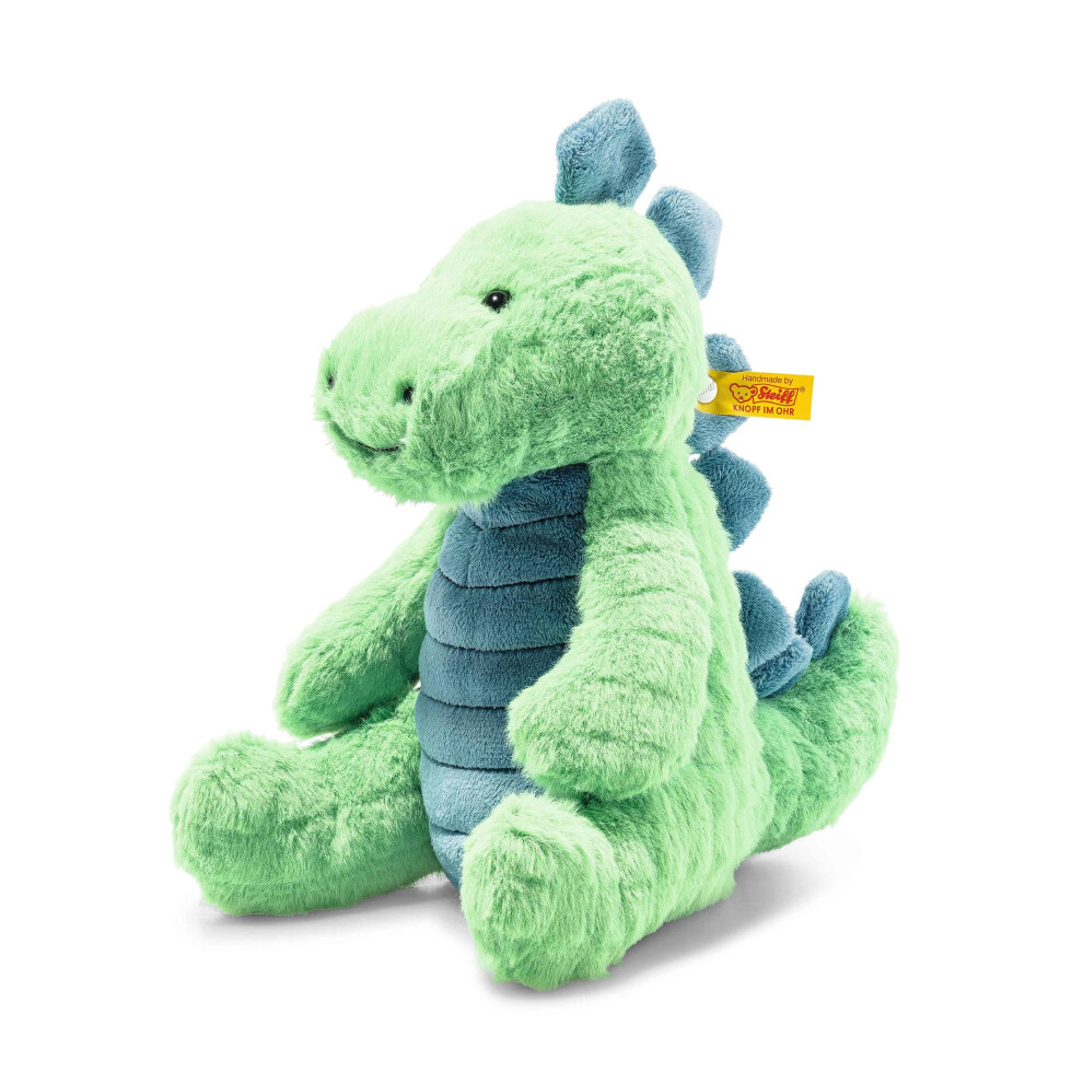 Steiff 087813 Soft Cuddly Friends Spott Stegosaurus, Irish Green, 28 Cm - Plush Soft Toy