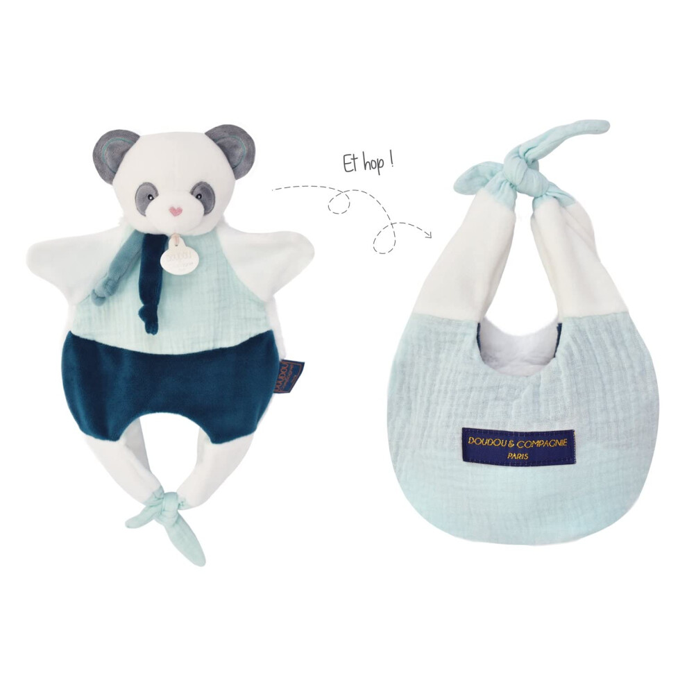 Cuddly Toy Panda Dc3824, 30 Cm Green Doudou Et Compagnie