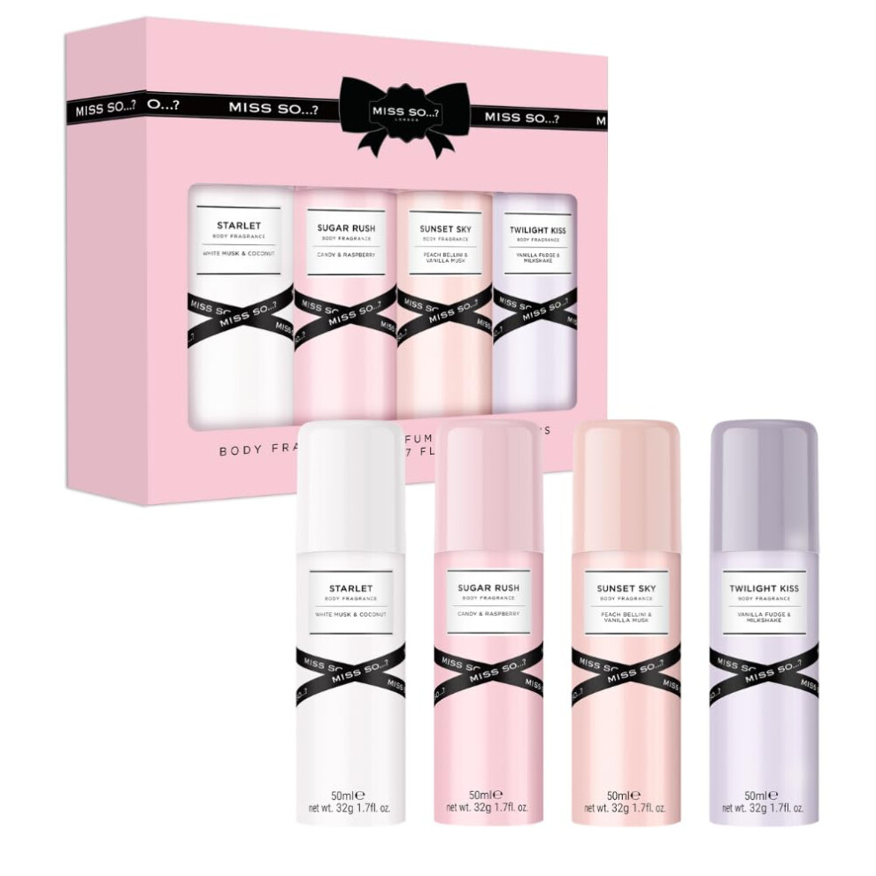 Miss So...? Mini Galore Womens Body fragrance Gift Set 4x50ml