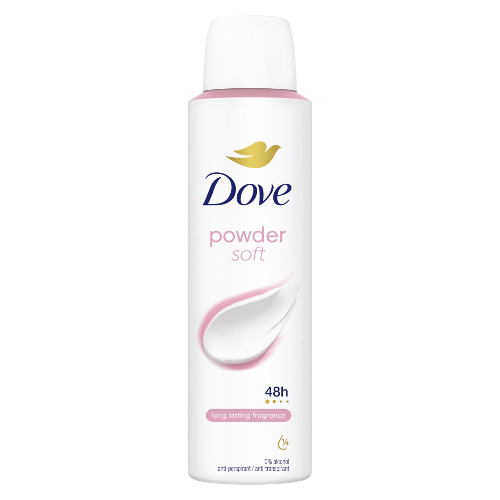 Powder Anti-perspirant Deodorant Spray with ¼ moisturising cream for 48 hours of protection 150 ml