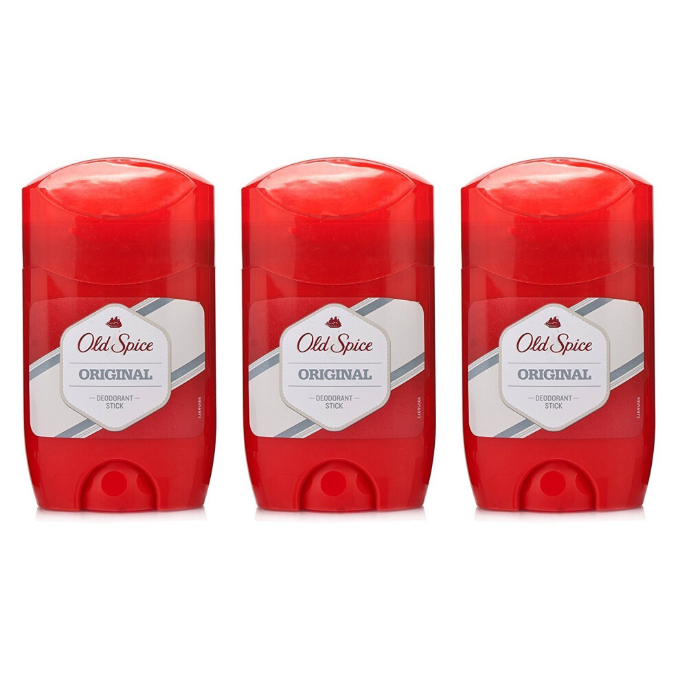 THREE PACKS of Old Spice Original Deodorant/Stick