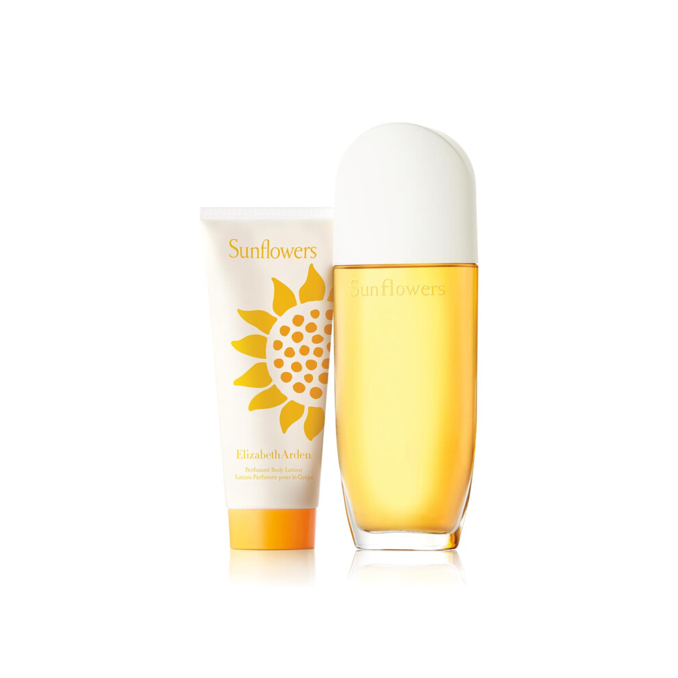 SUNFLOWERS Eau de Toilette 100ml 2-piece Gift Set, floral perfume, luxury fragrance gifting for women