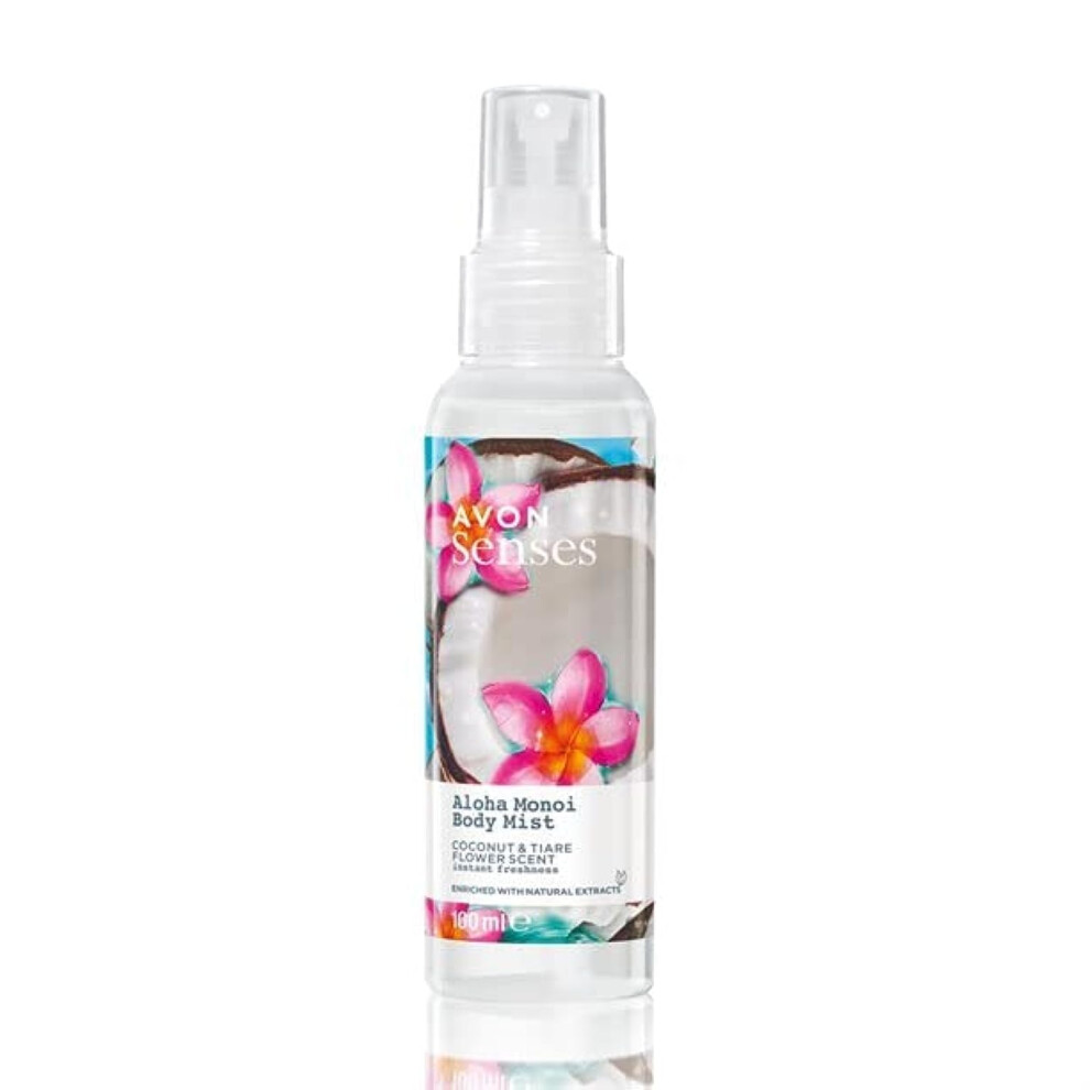 Senses Body Mist 100ml (Aloha Monoi Coconut & Tiare Flower), 100 ml (Pack of 1)