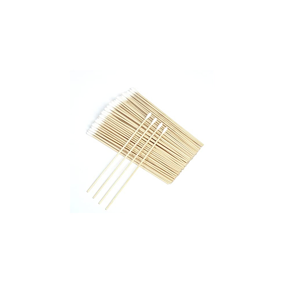 6 Inch Long Cotton Buds, 200pcs Extra Long Handle Ear Buds Cotton Swabs Earbuds for Cleaning, Makeup, Polishing Jewelry, Arts and Crafts