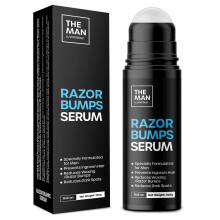 The Man Razor Bumps Serum - Ingrown Hair Treatment for Men - Razor Bump Solution for Body - After Shave & Razor Burn Treatment Roll-On (3.5 fl.oz)