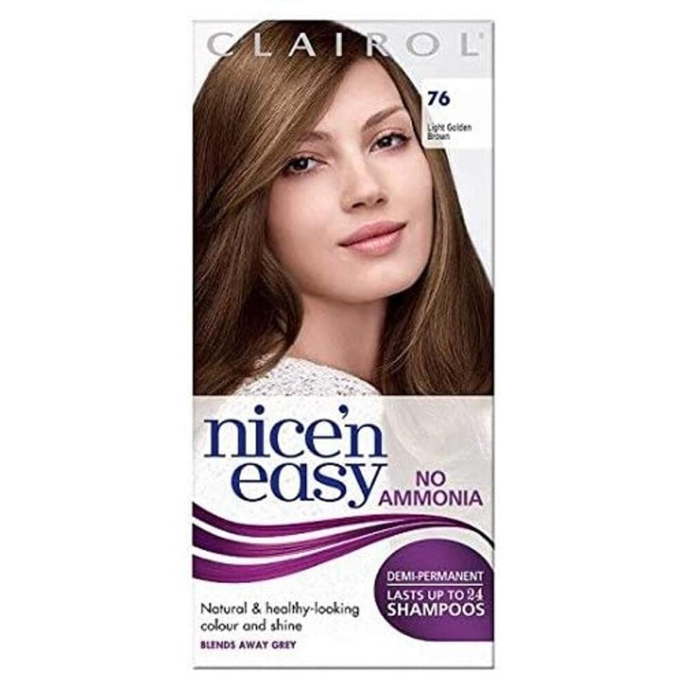 Nice'n Easy No Ammonia Hair Dye, 76 Light Golden Brown