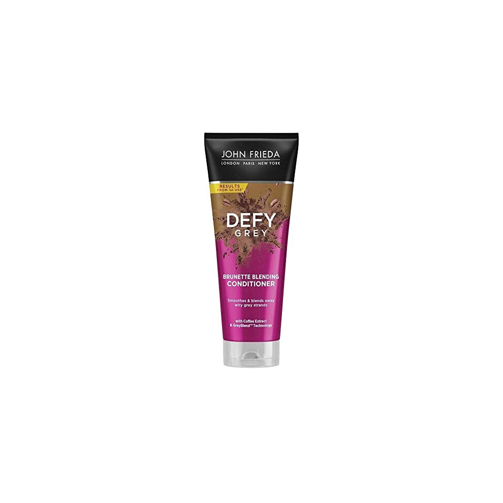 Defy Grey Brunette Blending Conditioner 250 ml, Disguise and Hide Grey Hair, Colour-Depositing Conditioner for Brown Hair, Grey Hair Coverage