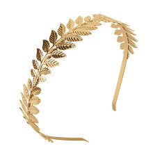Roman Leaf Crown,XCOZU Goddess Tiara Gold Leaf Band Crown of Leaves,Girls Greek Gold Leaf Headband Bridal Headbands Gold Laurel Leaf Headdress Boho