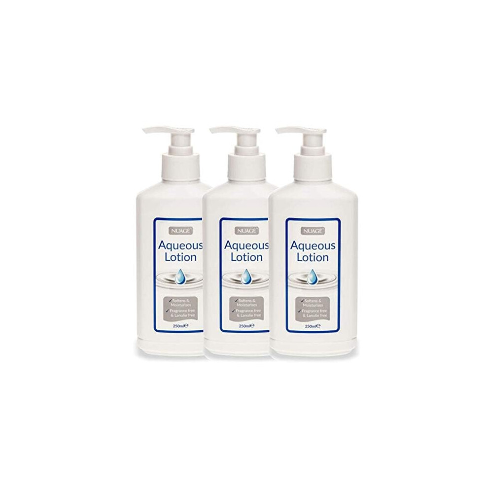 Nuage Moisturising Aqueous Lotion Pump Dispenser 250Ml, Pack Of 3