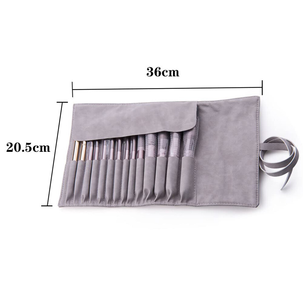 makeup-brushes-rolling-case-pouch-portable-travel-makeup-bag-cosmetic-brush-storage-case-for-cosmetic-tools-portable-folding-14-pockets--gray