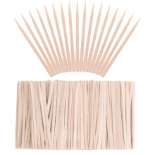 400Pcs Eyebrow Wax Sticks Small Wood Spatulas Applicator Tongue Depressors Wax Waxing Tatoo Sticks for Hair Eyebrow Removal