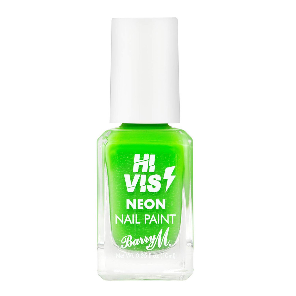 Cosmetics Hi Vis Neon Nail Paint, Electric Lime