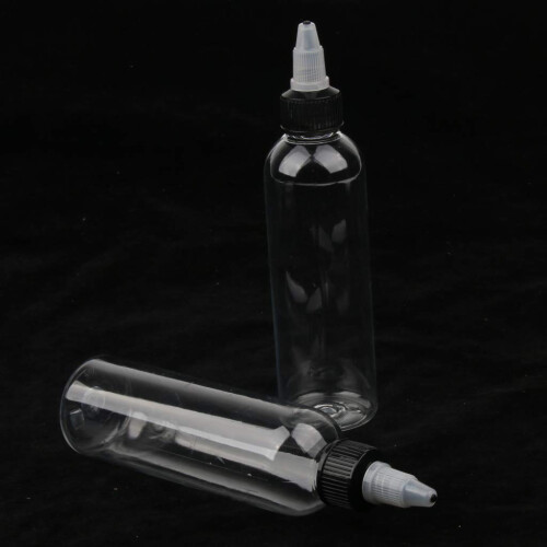 40Piece Empty Plastic Bottle With Twist Top Cap Tip Applicator 120ml 2