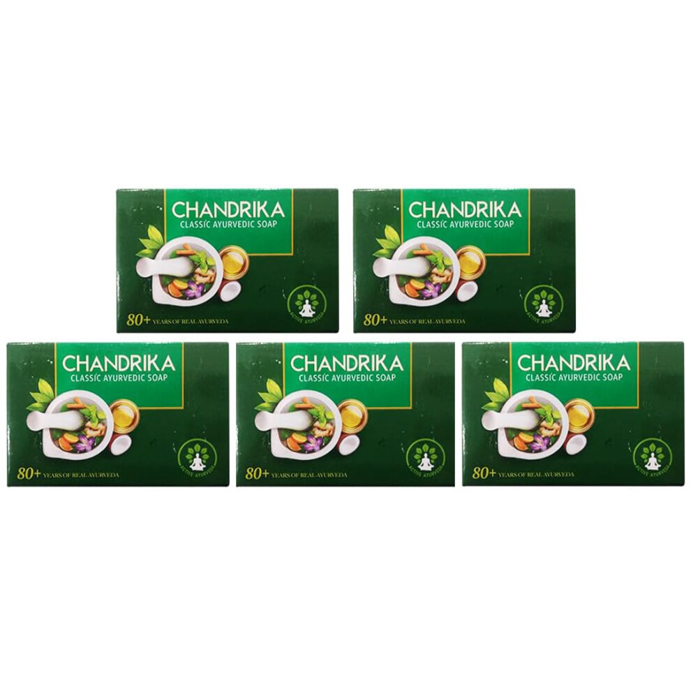 Chandrika Ayurvedic Soap 75G (Pack Of 5)
