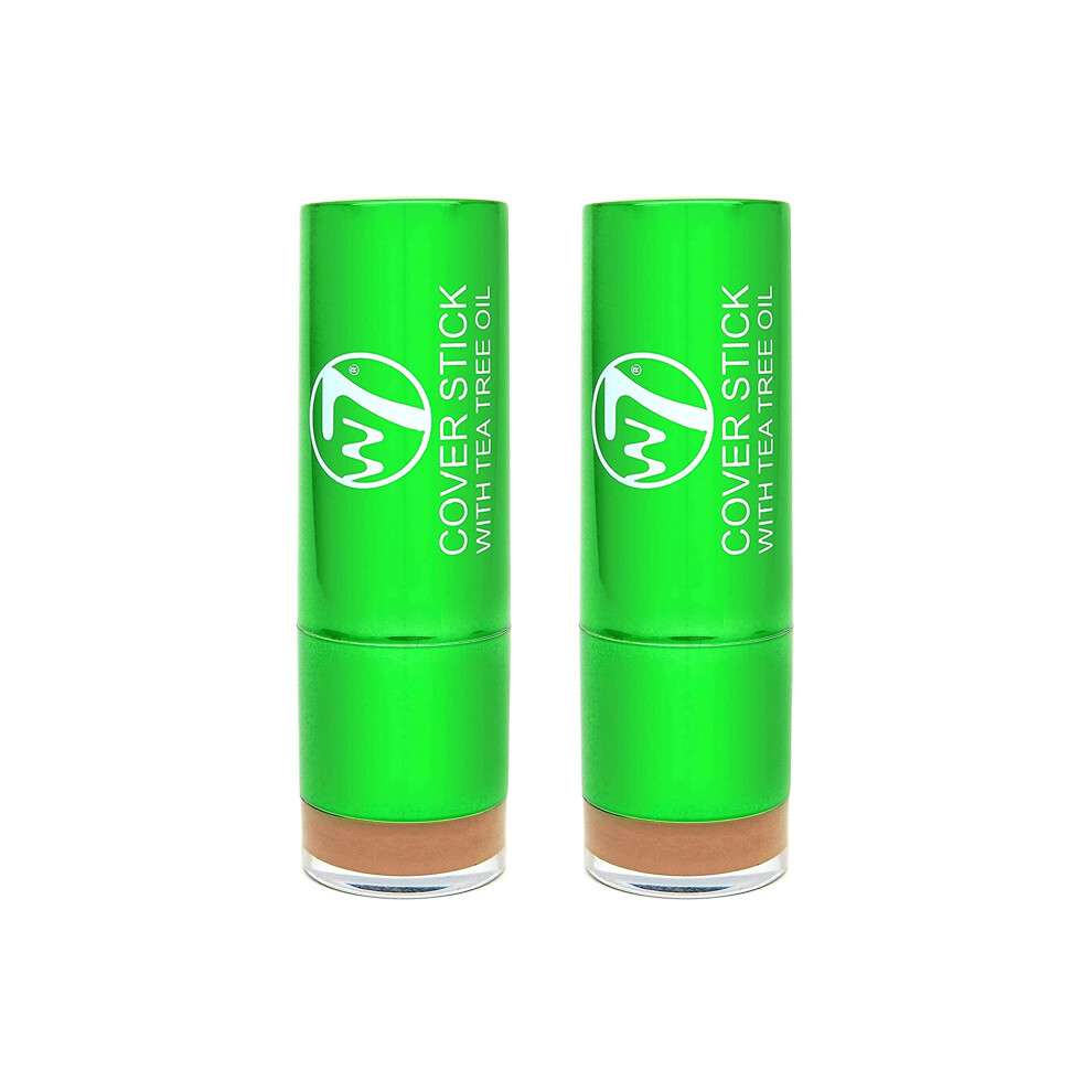 Tea Tree Concealer Stick - Creamy, Skin Soothing Formula For Blemishes & Redness - Long-Lasting Concealer Makeup (Medium/Deep) - 2 Pack