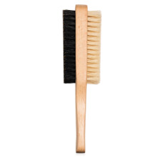 GranNaturals Double Sided Boar Bristle Hair Brush - Soft Hard Finishing & Smoothing Hairbrush for Slick Back Hair to Style, Polish, & Lay Down Hair Fl