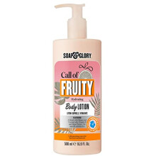 Soap & Glory Call of Fruity Body Lotion - Lozione corpo idratante con vitamina E, olio di cocco ed estratti di aloe - Burro di cacao ai frutti tr