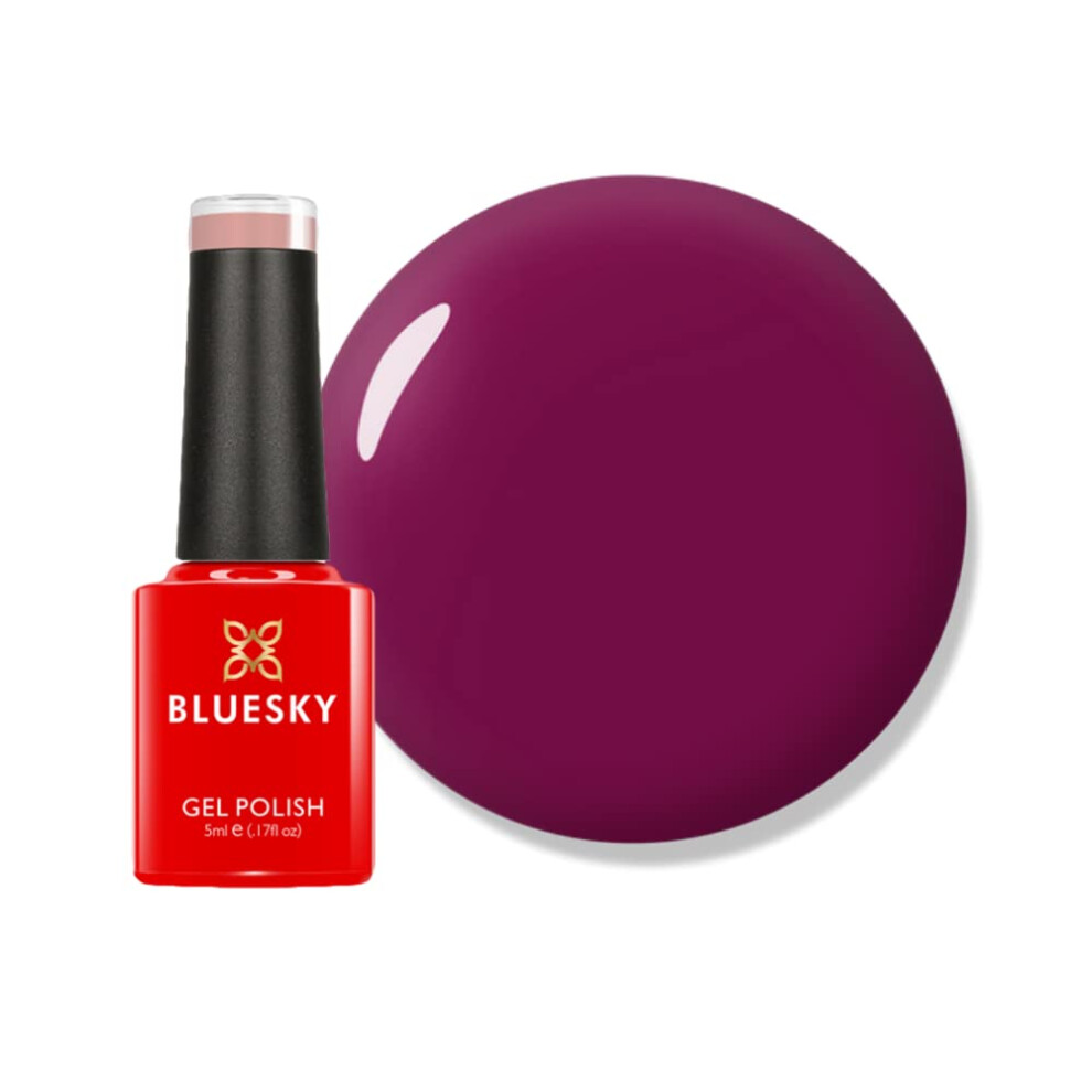 Gel Nail Polish, Tinted Love - 80557, Claret, Dark Red/Purple, Long Lasting, Chip Resistant, 5ml (Requires Drying Under UV LED Lamp)