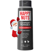 Happy Nuts Comfort Powder  Anti-scheuernder Schweischutz und Geruchskontrolle fr die Leistengegend, Fe und den Krper  Krperpuder fr Mnner (