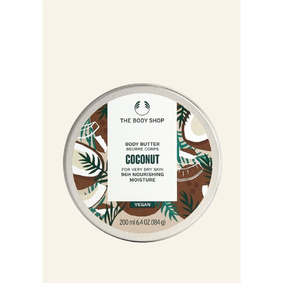 Body Butter Coconut 96 Hours Moisture dry skin vegan (Coconut 200ml)