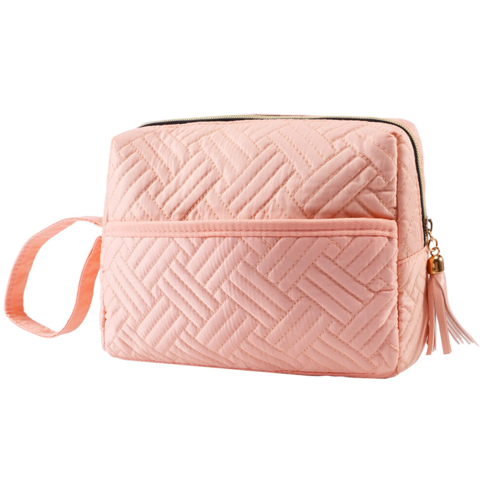 Travel Makeup Bag,Portable Travel Cosmetic Toiletry Bag Wash Bag,Large Wide-Open Pouch,Multifunctional Storage Makeup Bag Organizer,Make up Bags for