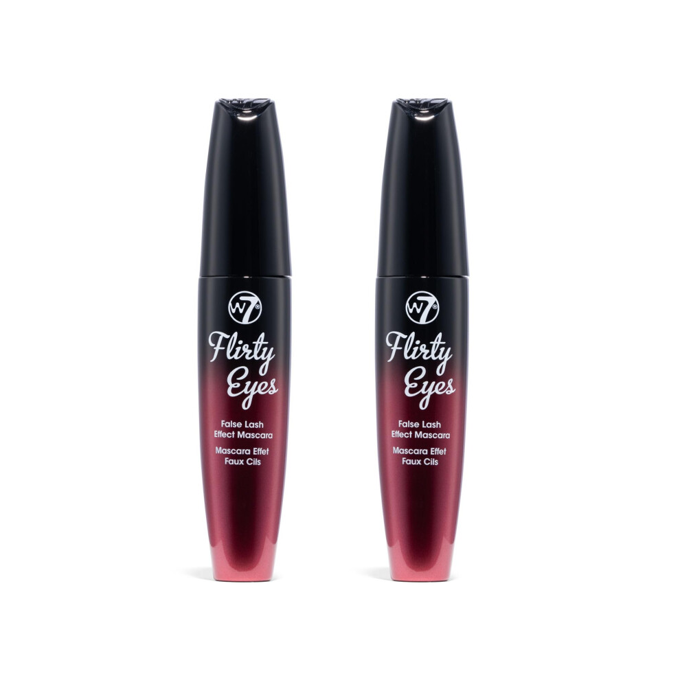 Flirty Eyes Mascara - Long-Lasting, Hourglass Black Mascara For Volume And Length - 2 Pack