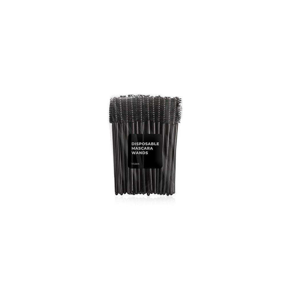 Disposable Mascara Wands 50 pcs - disposable eyelash brushes, eyebrow spoolie
