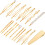 17 Pieces Gold Hair Pins Set Geometric Hair Clips Bobby Pin Hair Barrettes Metal Gold Decorative Hair Styling Jewelry Hair Clamps Accessories for 1