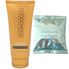 Gold 100ml Brazilian Blow Dry Haar Glättung Keratin Behandlung 30ml Shampoo