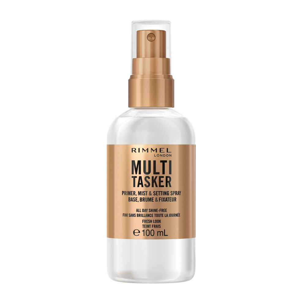 Multi-Tasker Setting Spray, 3-in-1 Hydrating Primer & Mist, All Day Setting Power, Refreshes Dull & Dry Skin, Oil-Free, Infused with Cucumber &