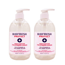 500ml Hand Sanítíser Cleansing Gel 74% Alc, EN14476 Certified - Kills 99% Germs Instantly, Pump Hand Wash Gel - UK Stock (2x 500ml) BF-sanit500-2x