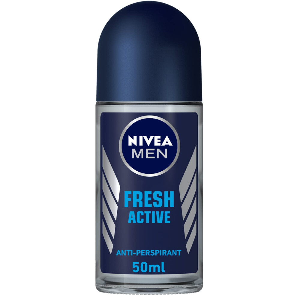 MEN Fresh Active Anti-Perspirant Deodorant Roll On (50ml), Men's Anti-Perspirant Deodorant, Fresh Men's Roll On Deodorant + Fresh Masculine Fragrance