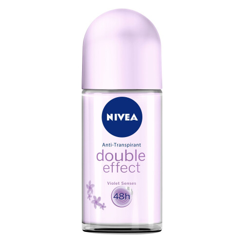 NIVEA Double Effect Violet Senses Roll-On Deodorant 50 ml (Pack of 3)