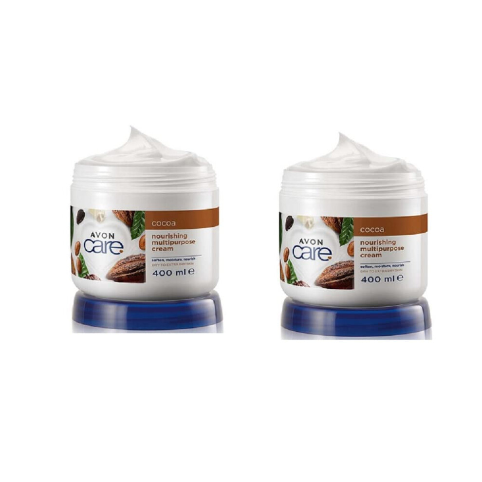 Pack of 2 Care Cocoa Butter Nourishing Multipurpose Cream for face, hand, and body by Avon 2 x 400ml