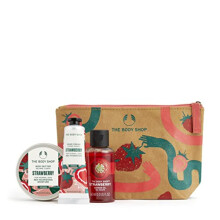 Lather & Juicy Strawberry Gift Bag Gift Set Vegan body butter shower gel hand cream