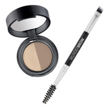 Soft Brow Define & Fill Powder Duo Includes Dual Ended Brush Vegan and Cruelty Free (Blonde)