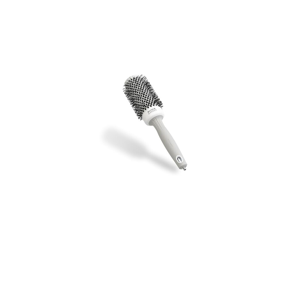 Olivia Garden White/Grey Expert Blowout Shine Â & - 45 - Ceramic Coated Round Brush For Smooth Blowout, Frizz-Free Hair & Radiant Shine