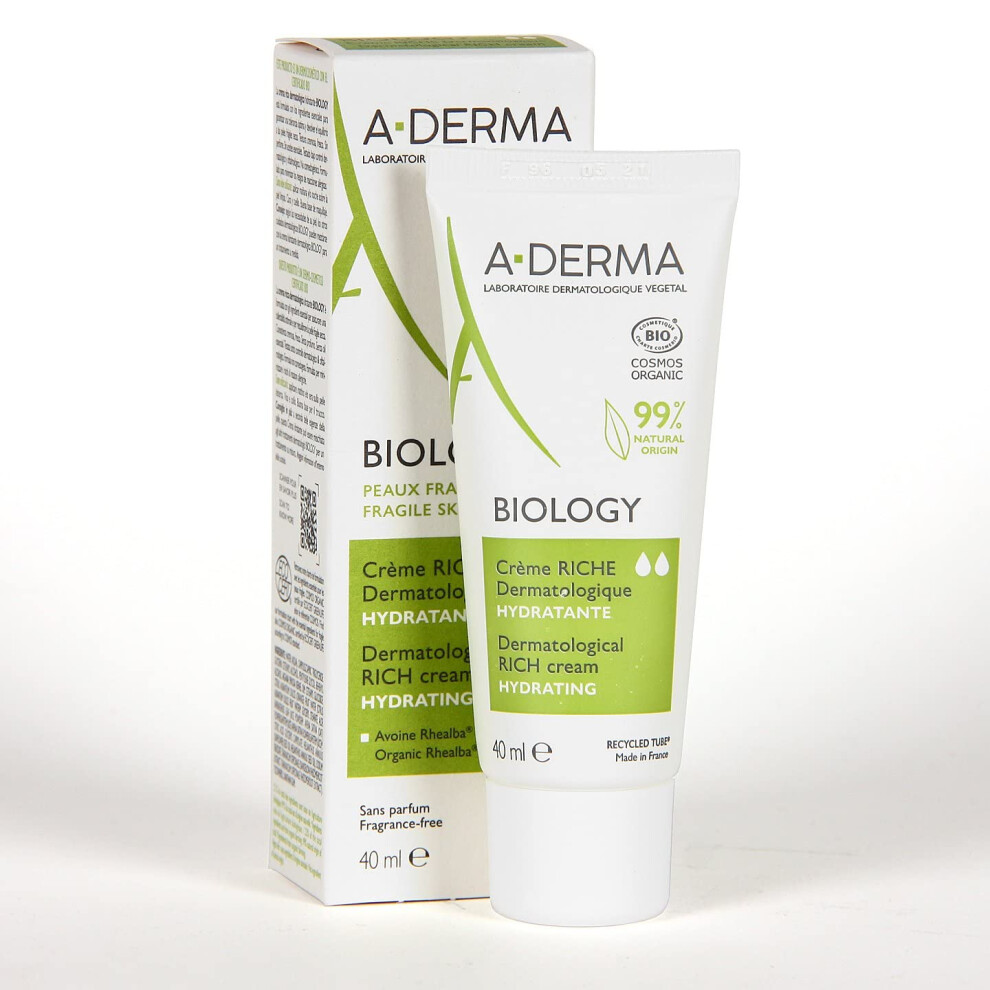 A-Derma Cream Biology Rich Moisturising 40 Ml