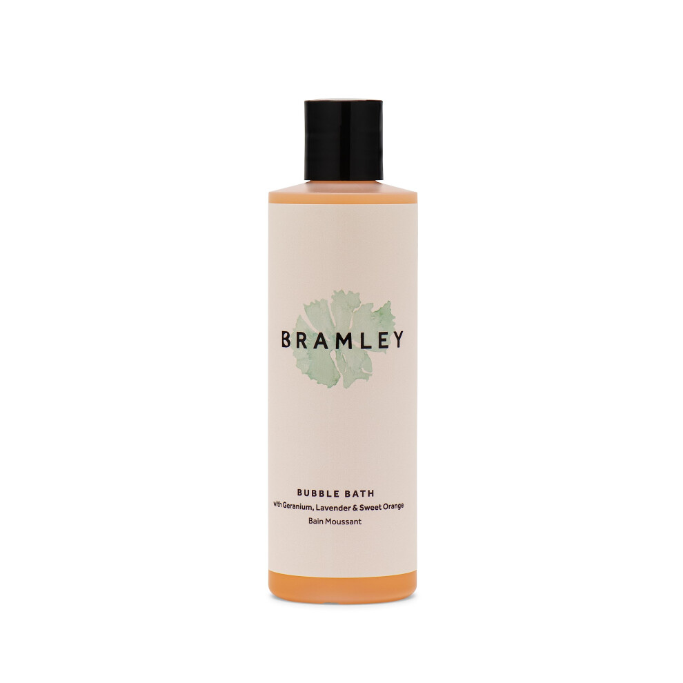 Bramley Products Lavender/Orange Bramley Bubble Bath, 250Ml | Geranium, & Sweet Essential Oils | Natural Bath Soak | Gently Cleanse & Soften | Vegan Bubble Bath