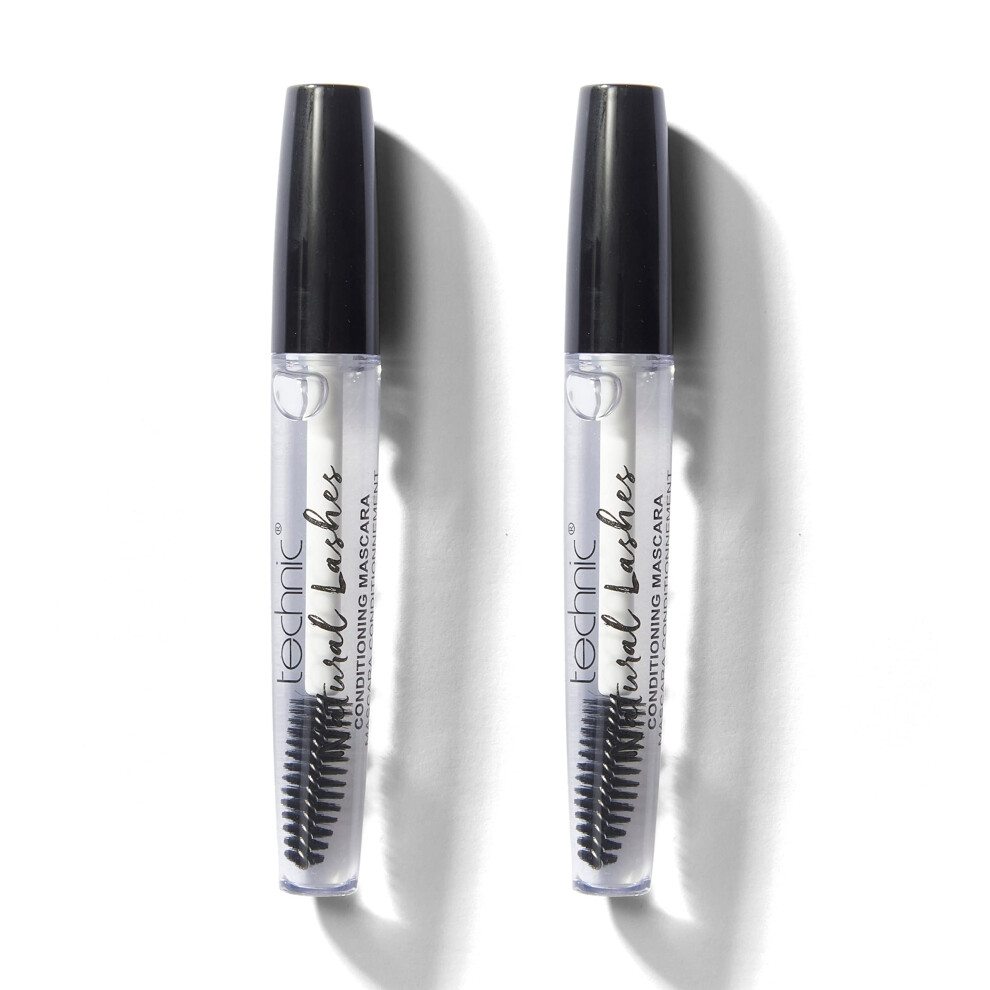 Natural Lashes Clear Mascara Duo - Long Lasting, Lightweight, Conditioning Formula For Enhancing & Lengthening Lashes. Suitable for Grooming and