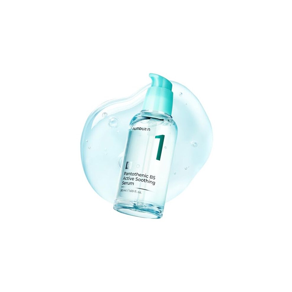 Numbuzin No.1 Pantothenic B5 Active Soothing Serum | Lightweight Facial Serum, Excess Oil Control, Acne Soothing, Pantothenic Acid, Hydrating, Korean Skincare