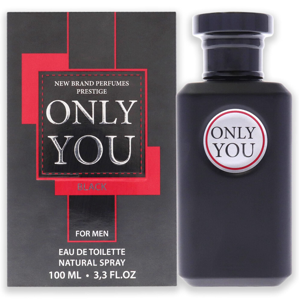 Parfums de marque Only You Black EDT Spray Homme 3,3 oz OYOU1M