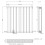 (White, 600 x 608mm - Double) Flat Panel Radiators Horizontal Vertical Heater 5